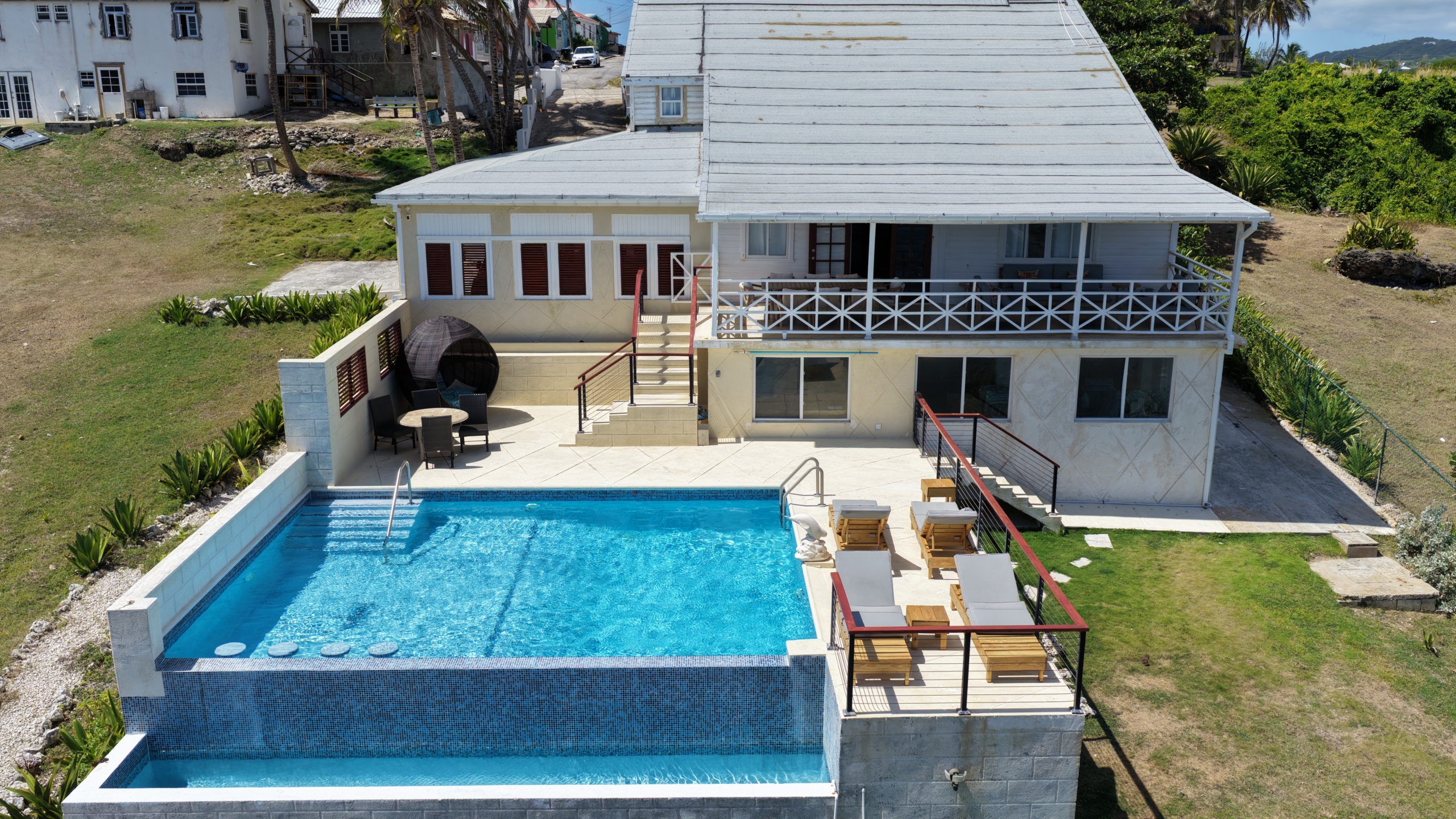 Lighthouse Landing Close up of pool and rear garden scaled