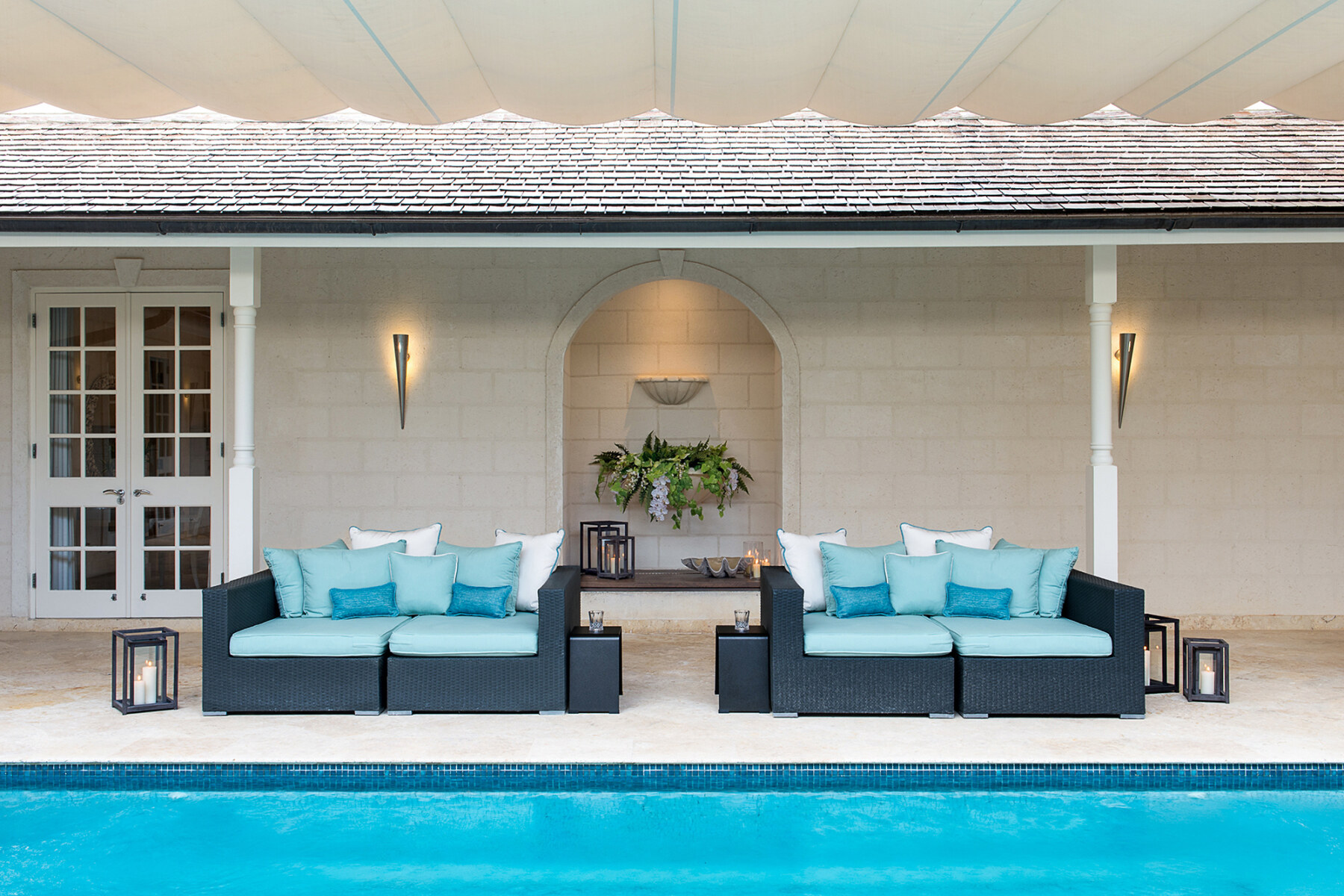 Westland Heights Windfall pool deck view