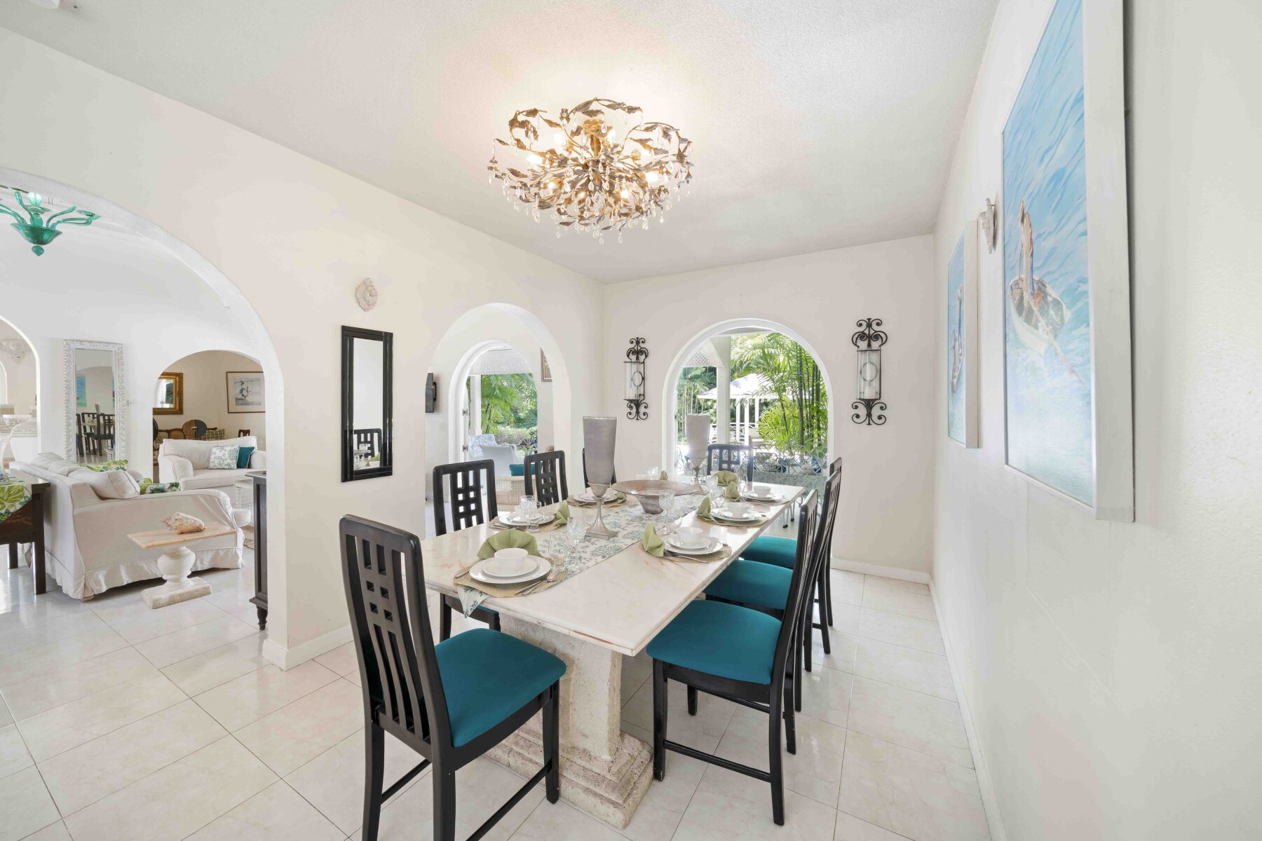 Sandy Lane Dene Court dining table 1