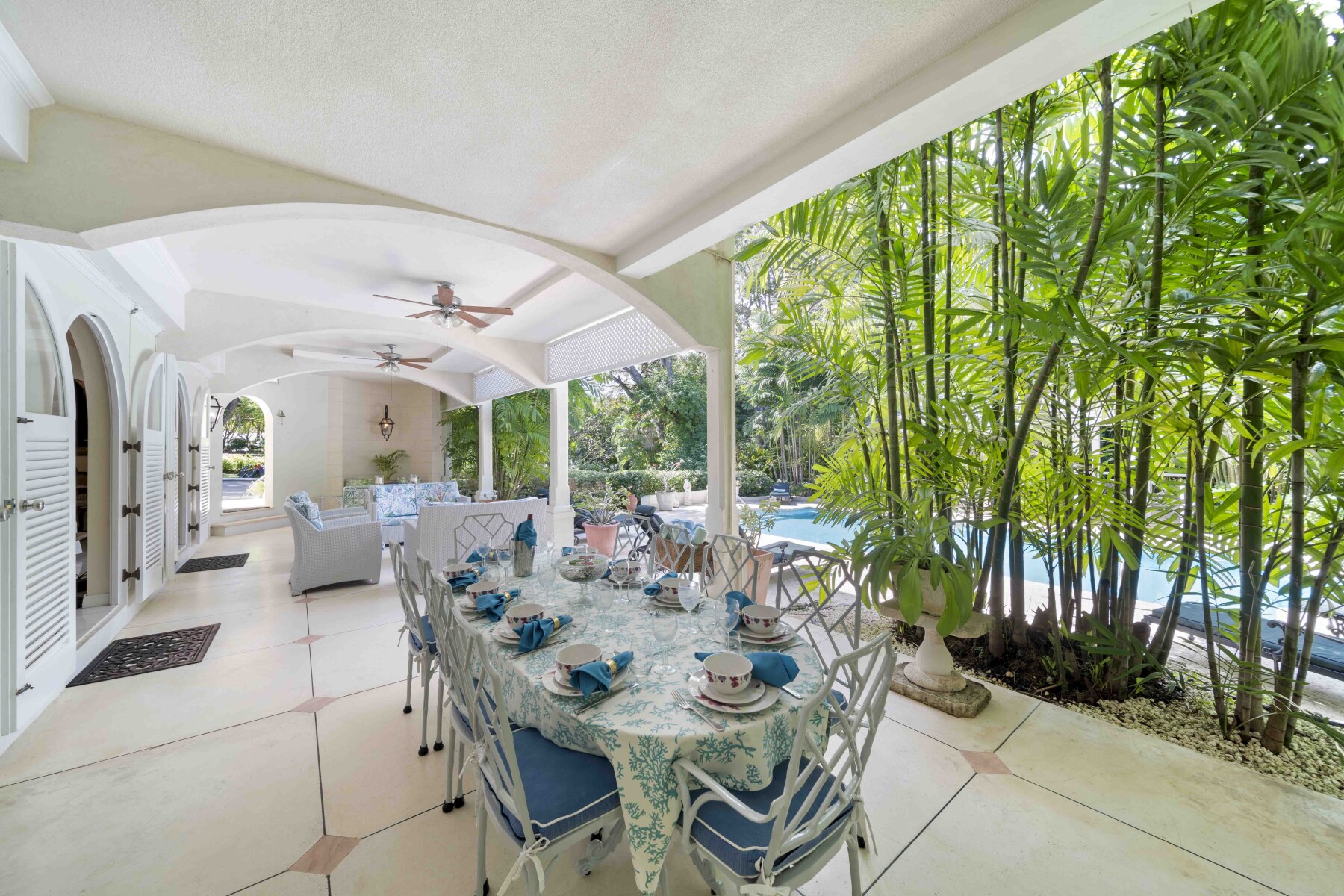 Sandy Lane Dene Court outdoor dining