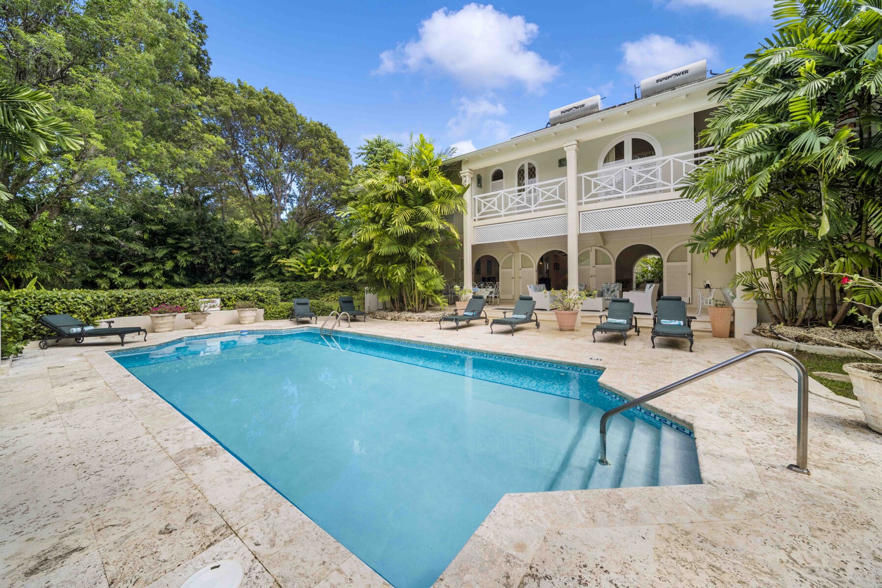 Sandy Lane Dene Court pool deck