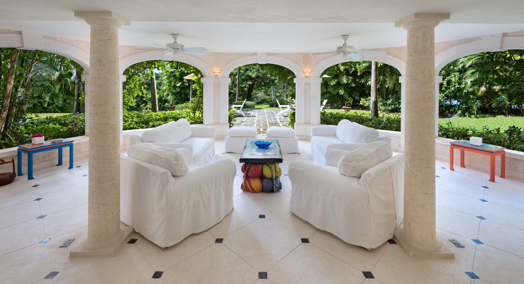 Sandy Lane Evergreen patio