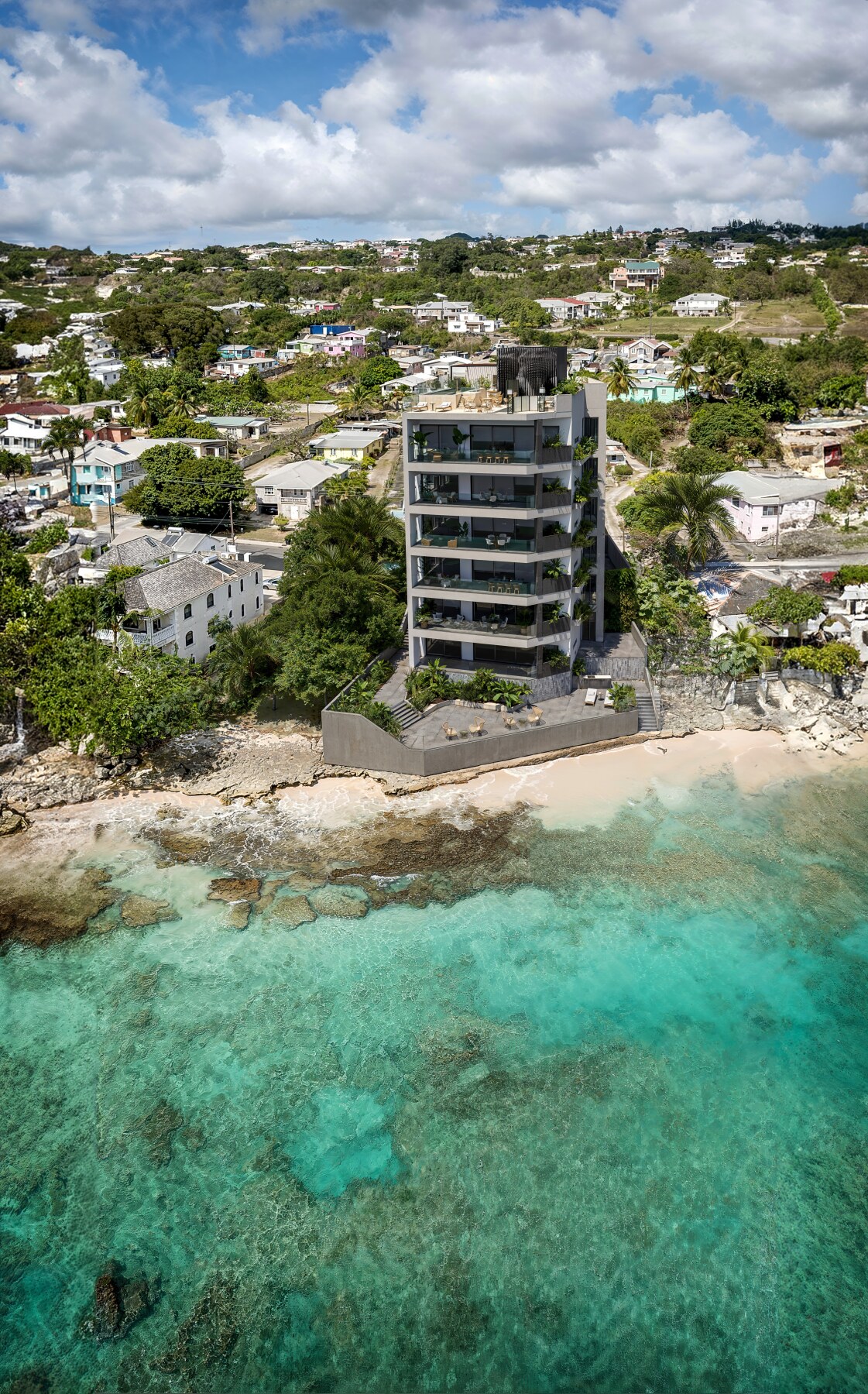 5 Dolce Vita View of Building from the Ocean