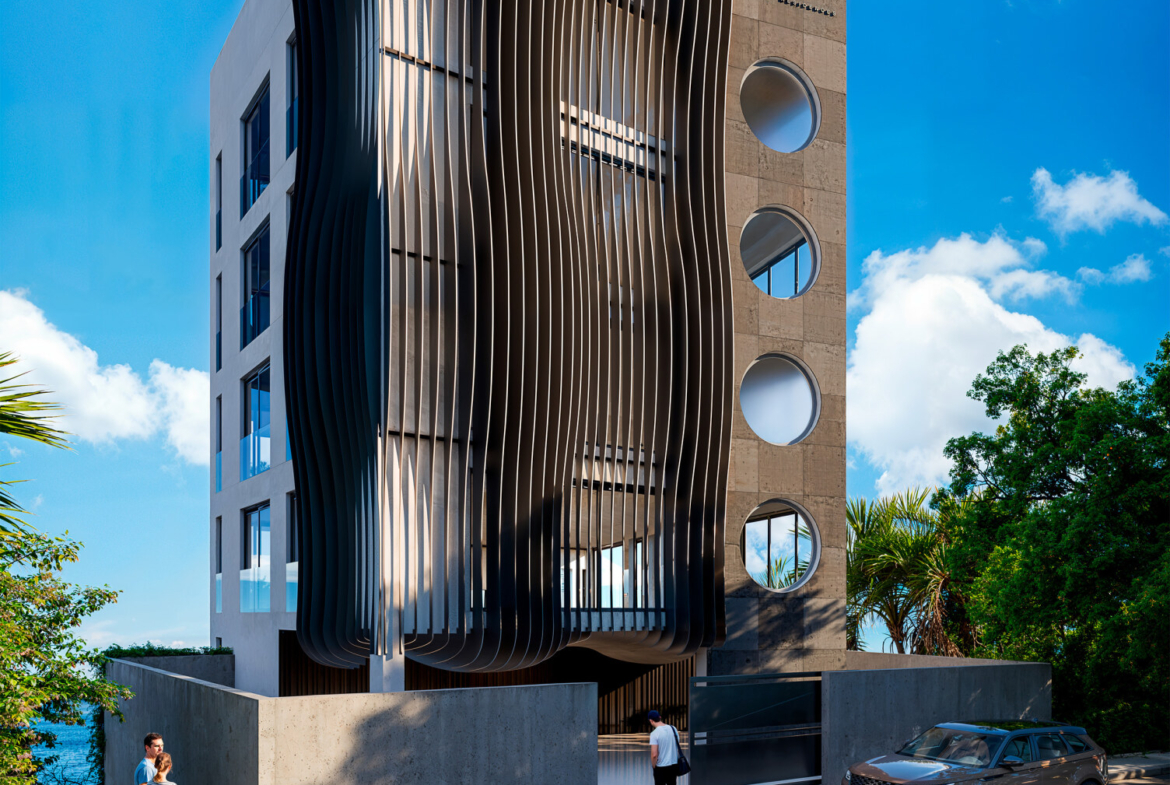 8.4 Dolce Vita CGI view of building frrom west coast road
