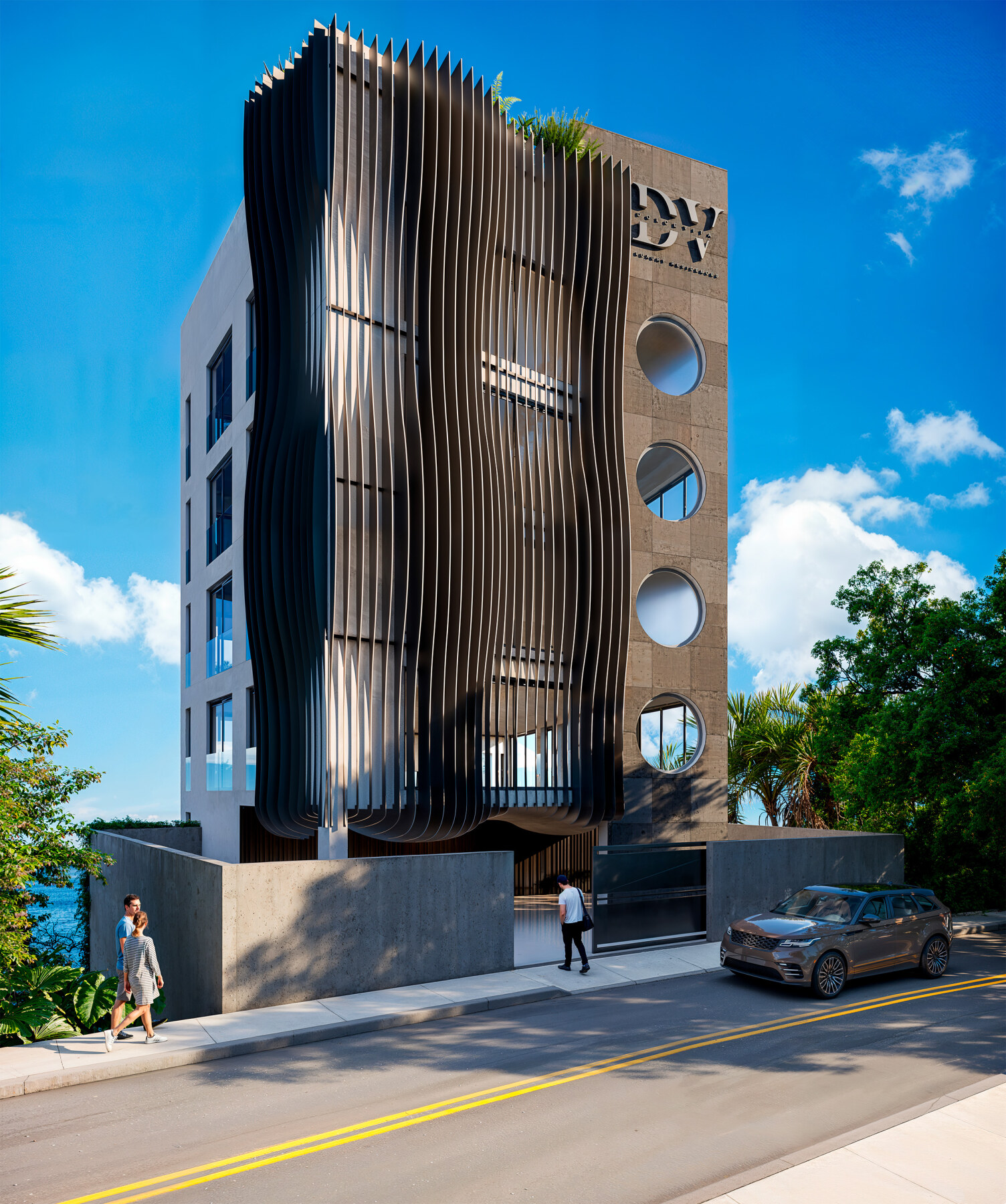8.4 Dolce Vita CGI view of building frrom west coast road
