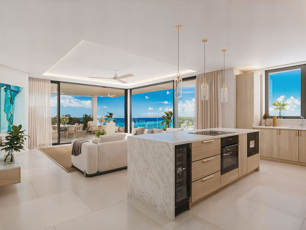 Bijou Unit 1 Living Kitchen CGI 001