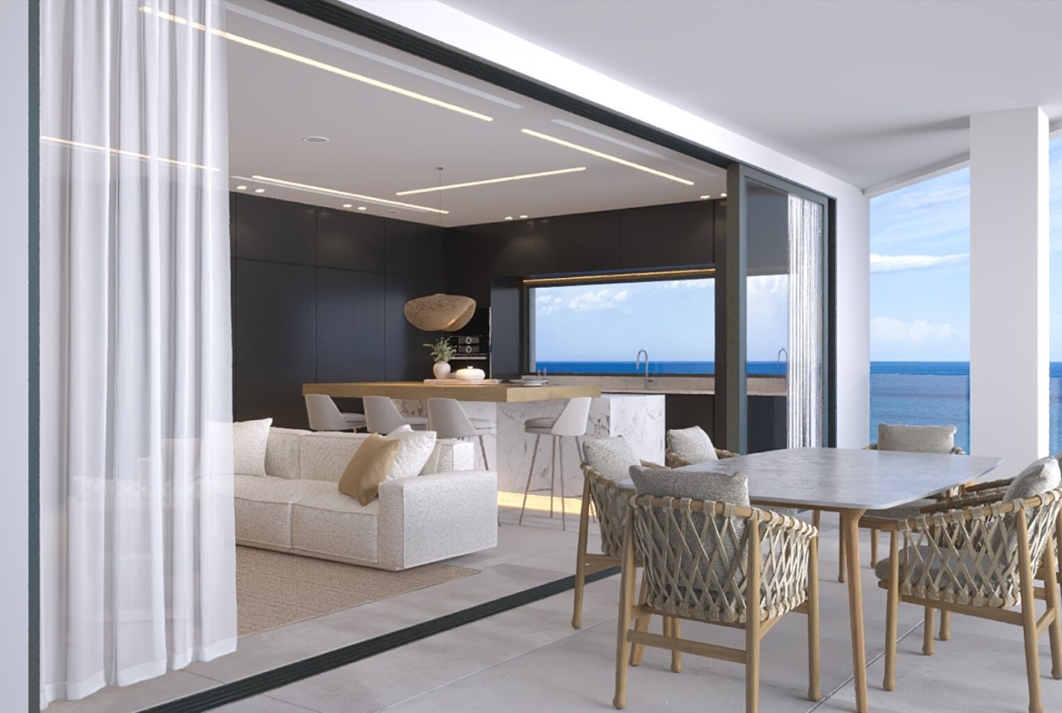 Dolce Vita Balcony and open doors into living area