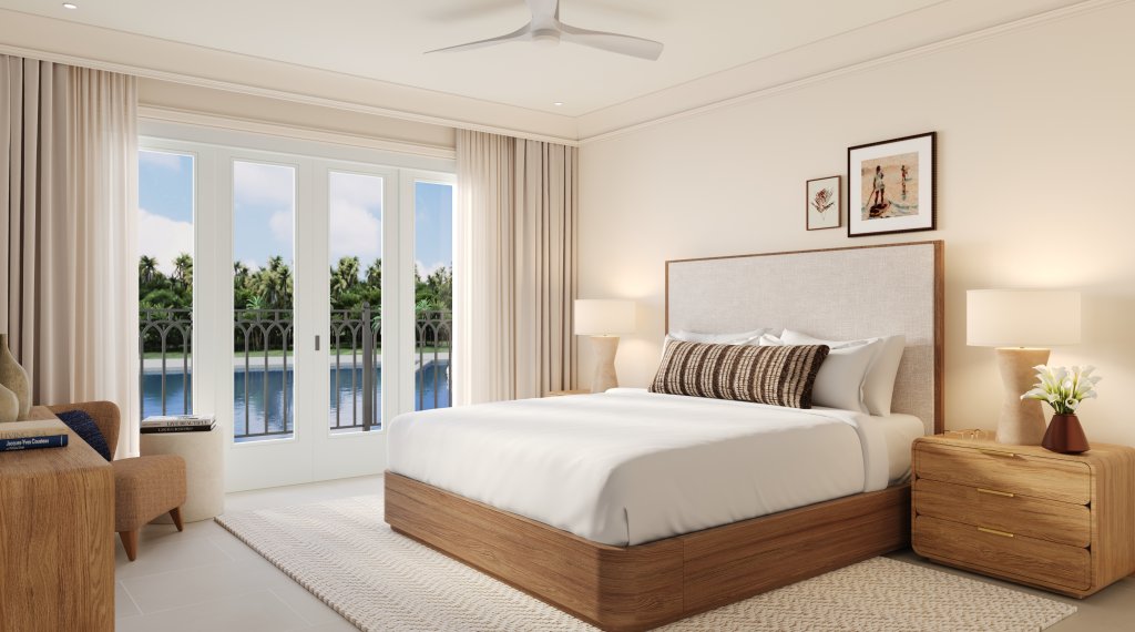 Pendry Residences Barbados bedroom marina view