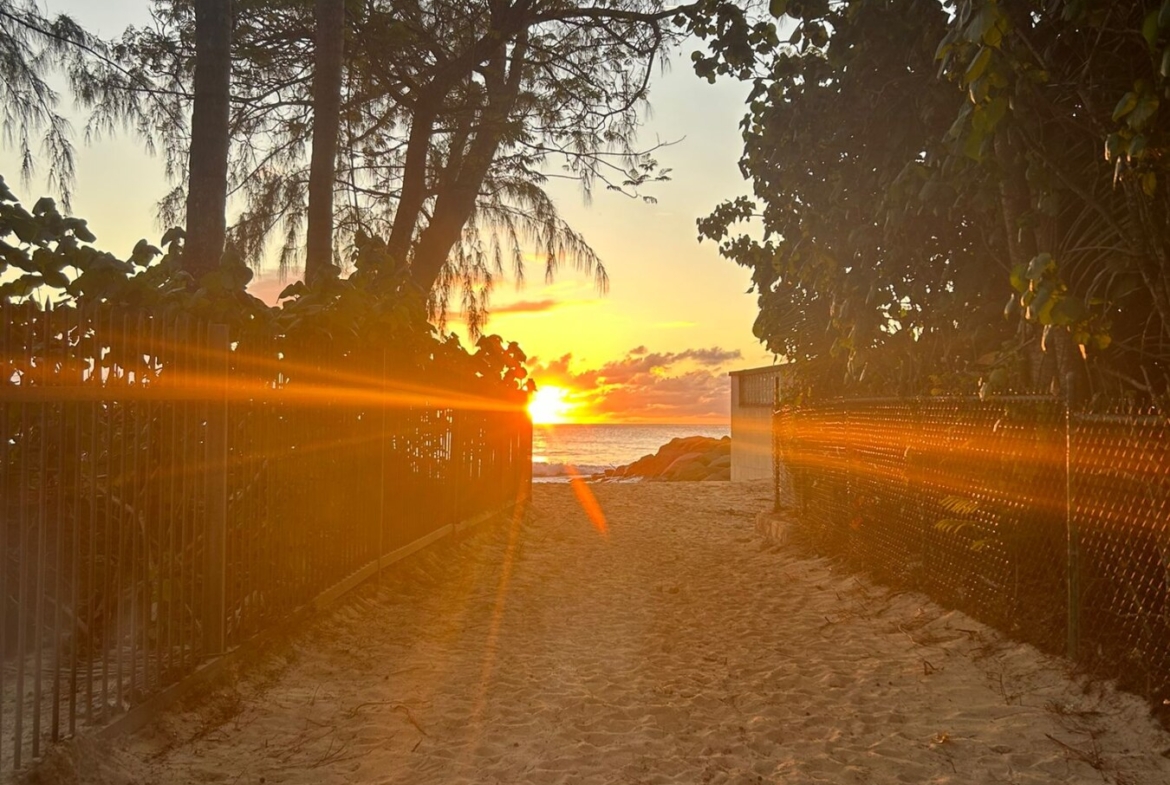 Honeycomb house beachpath Sunset