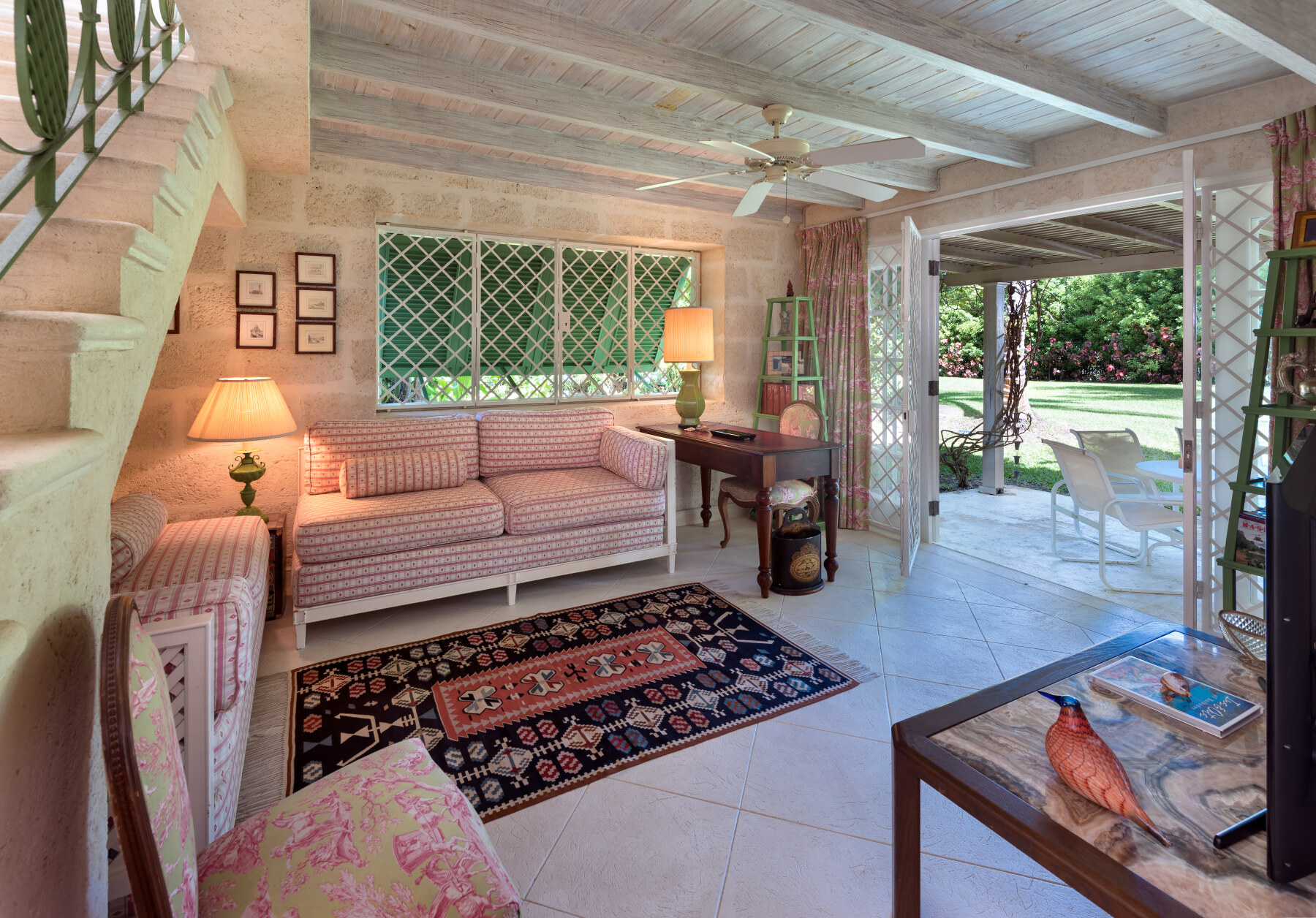 Sandy Lane Evergreen small tv room