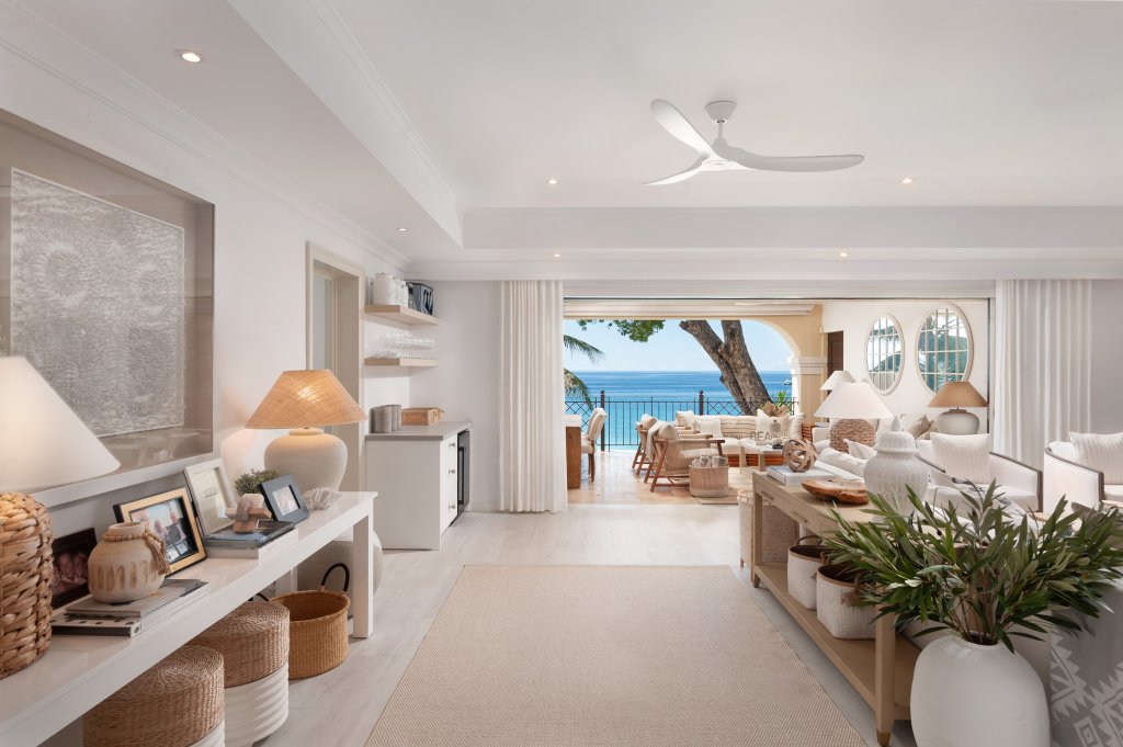 sandy cove 203 beachfront barbados living room seaview