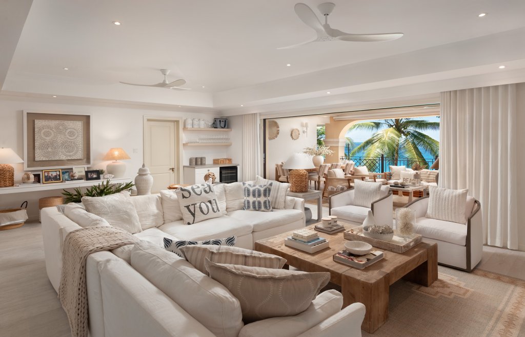 sandy cove 203 beachfront barbados living room
